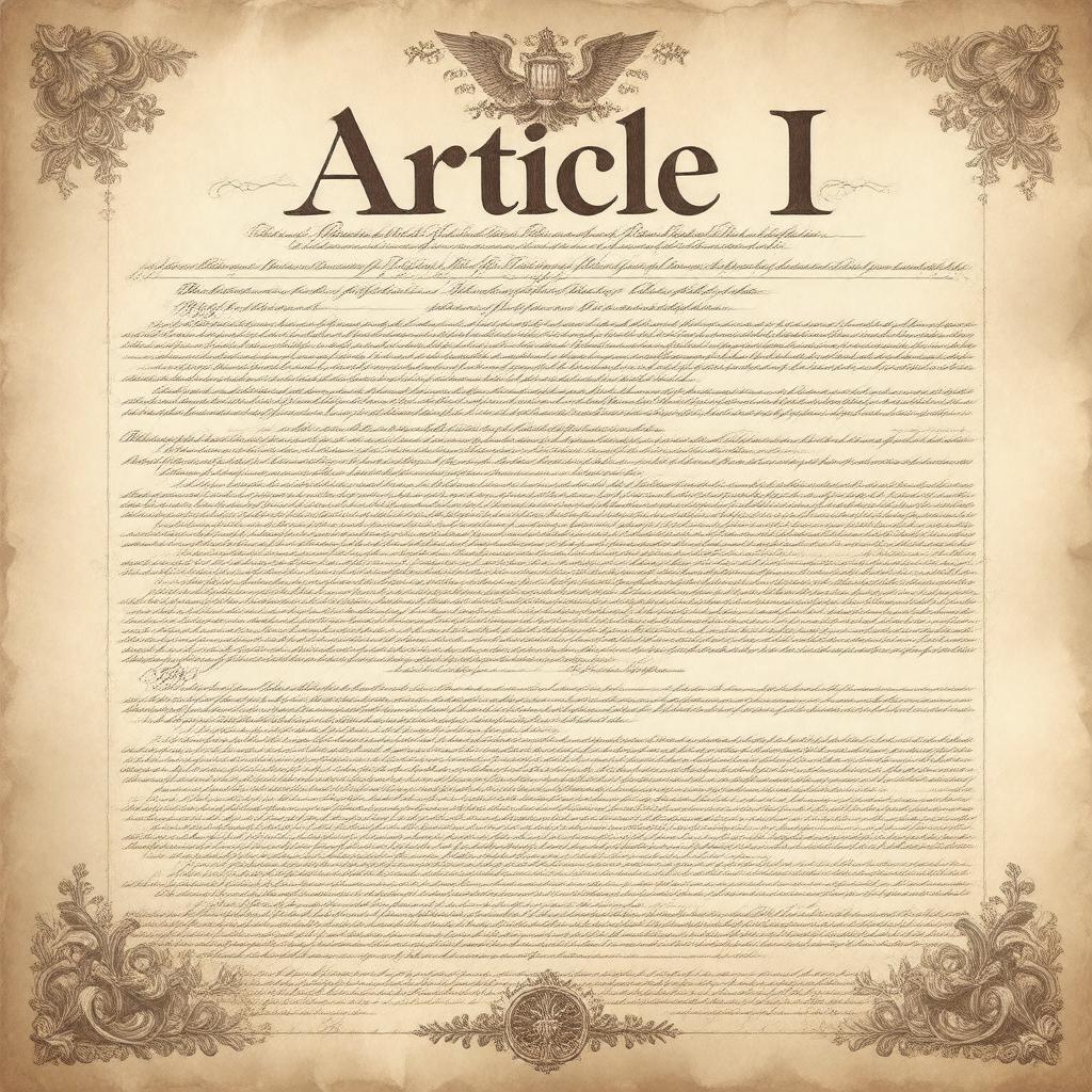 Article I of the United States Constitution